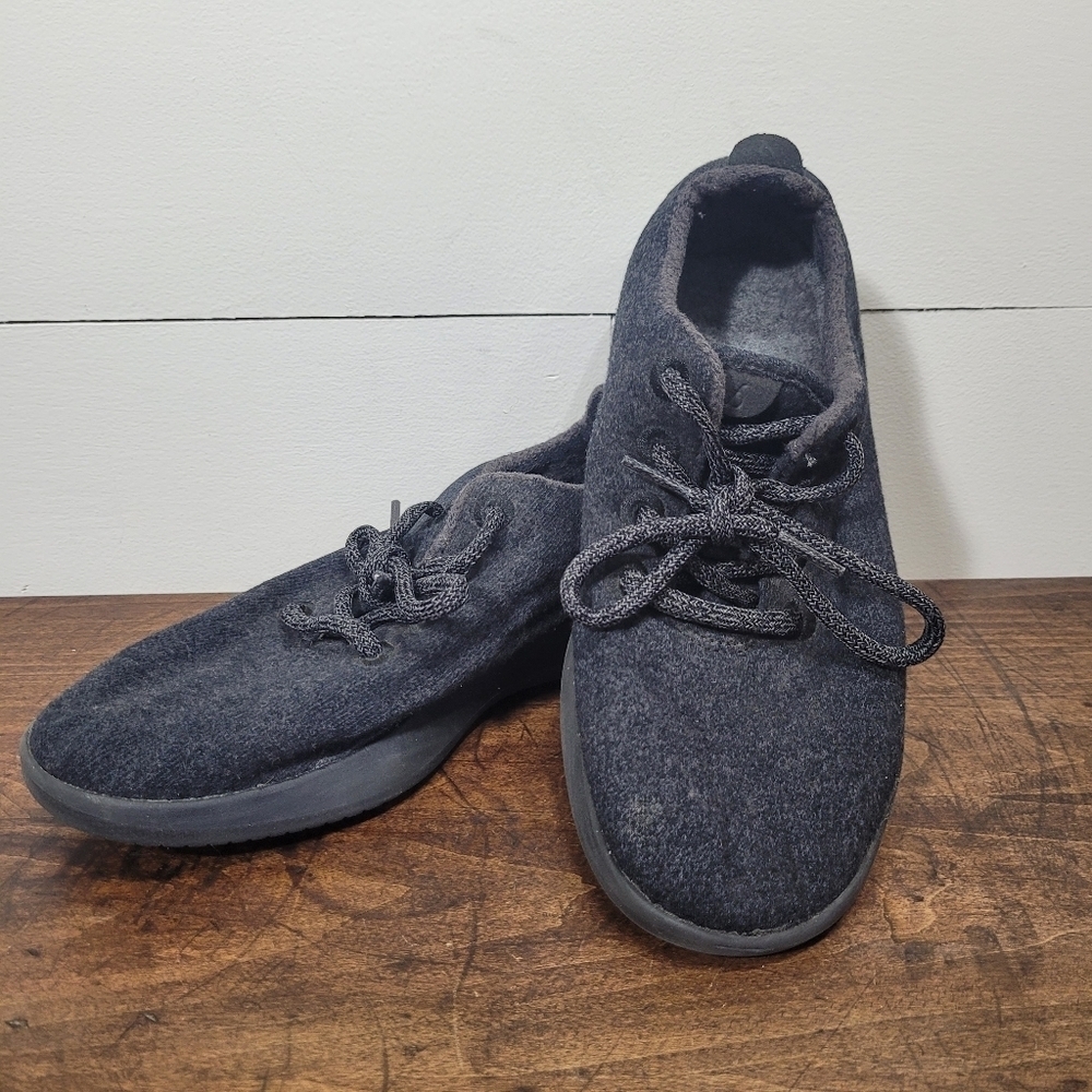 allbirds Shoes Women's sz 8 Black Wool Runners Athletic Sneakers
